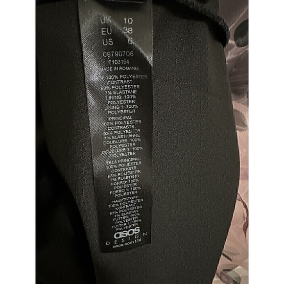 NEW Asos Dress Size 6 Women's Organza Overlay Puff Sleeve Midi Polka Dot Dress - Picture 5 of 7